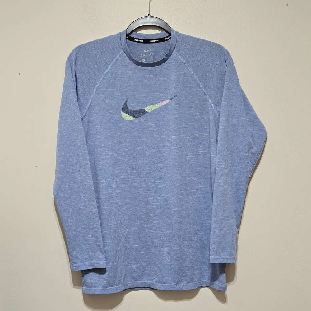 Nike Swim Men's Blue Long Sleeve Tee